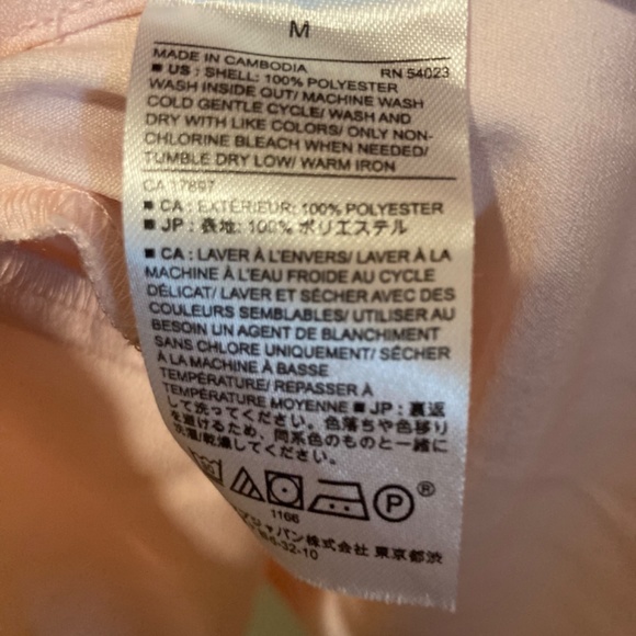 Banana Republic Pink Peplum Top Size Medium - Picture 3 of 5